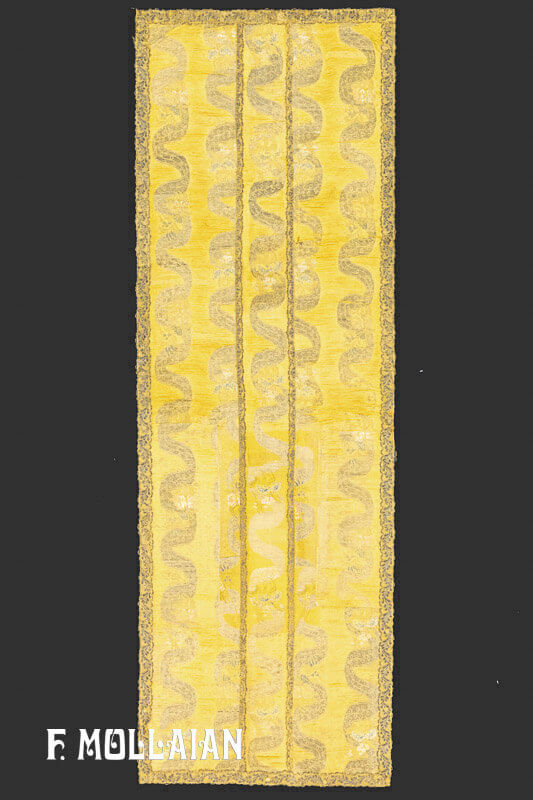 Tejido imperial chino antiguo de seda y metal (Kesi) n°:30123488